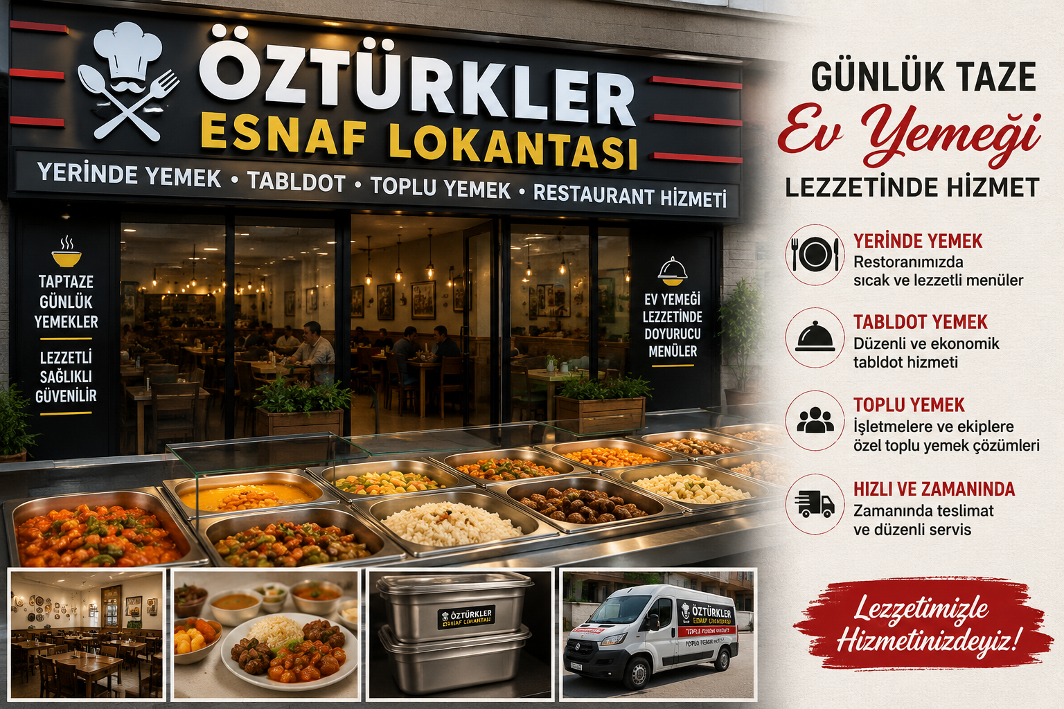 Tabldot toplu yemek ve esnaf lokantası hizmeti